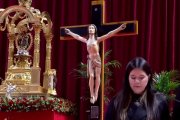Liliana Sáenz habla en el funeral en Huelva por las víctimas de Adamuz, invocando la intercesión de la Virgen María