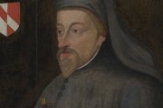Retrato de principios del siglo XVII del poeta inglés Geoffrey Chaucer (c. 1343-1400).