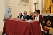 Presentación en Toledo, mayo 2025: sor María José Pascual, D. Raúl Muelas, Mons. Cerro y Nuria Sáez Sánchez. (Foto cedida por la autora)