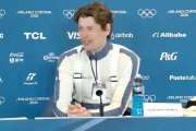 Sturla Holm Laegreid, durante una rueda de prensa en los recientes Juegos Olímpicos de Invierno.