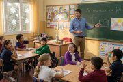 Un aula de Religión en la que los niños descubren a Jesús en comunidad.