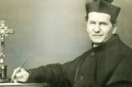 San Juan Bosco (1815-1888) hizo pivotar todas sus obras educativas sobre dos pilares: la devoción eucarística y el amor a la Virgen María.