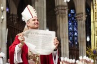 Ronald Hicks en su toma de posesión como arzobispo de Nueva York en la catedral de San Patricio en febrero de 2026