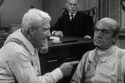 'La herencia del viento [Inherit the wind]', la película de 1960 dirigida por Stanley Kramer y protagonizada por estrellas como Spencer Tracy (en la imagen) y Gene Kelly, sirvió a la campaña propagandística en torno al Juicio del Mono.