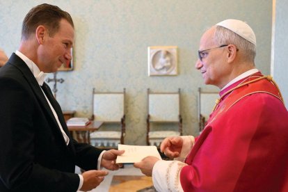 León XIV recibió el 13 de septiembre las cartas credenciales de Brian Burch como embajador de Estados Unidos ante la Santa Sede.