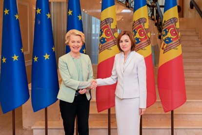 Maia Sandu y Ursula von der Leyen