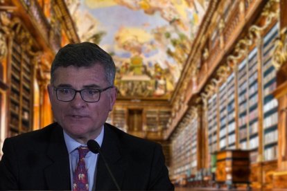 De la Puente Brunke, durante su intervención en torno a La protección del indígena en las Leyes de Indias en el virreinato del Perú.