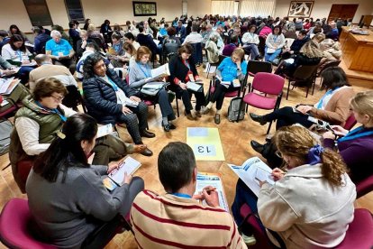 Un momento de los trabajos por grupos que tuvieron lugar durante el Encuentro.