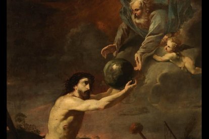 'Jesucristo recibe el mundo de manos de Dios Padre', de Antonio Arias Fernández (c. 1657).