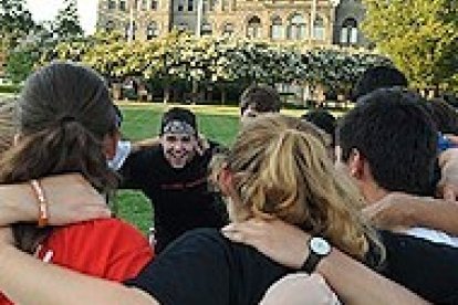 Alumnos de la CUA, en Washington.