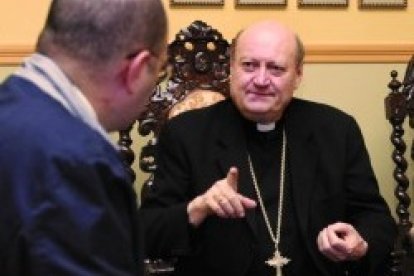 El cardenal Ravasi durante la entrevista en el Congreso Signis de Cine en Madrid