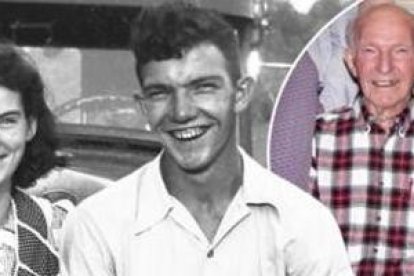 El matrimonio Felumlee, en los años 40 y en 2012... unidos hasta el final