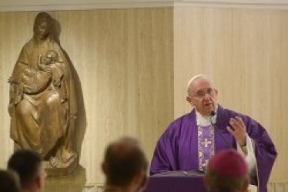 Francisco predica en la Casa Santa Marta sobre los temas de Adviento