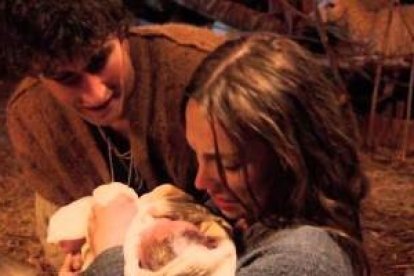 La escena del nacimiento de Jesús según la reciente serie de TV americana sobre la Biblia