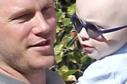 El actor Chris Pratt, ahora muy famoso por Jurassic World, y su hijo Jack, que nació prematuro y muy débil
