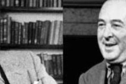 Tolkien, a la izquierda, y su amigo C.S.Lewis, a la derecha - para el arzobispo Chaput, ilustran bien la enseñanza de Laudato Si sobre la naturaleza