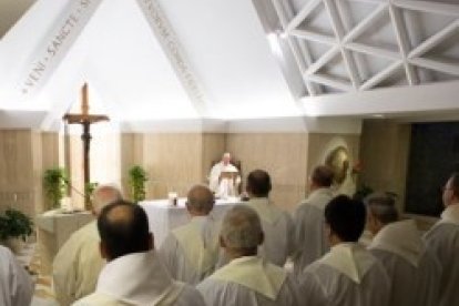 En las misas de la Casa Santa Marta Francisco comenta la liturgia del día