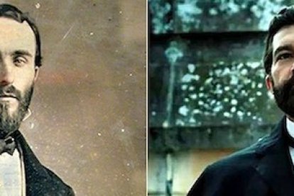 Juan Vilanova y Antonio Banderas en el papel de Marcelino Sanz de Suautola.