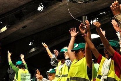 Peregrinación infantil a Lourdes. Los niños tienen un protagonismo propio en el santuario.