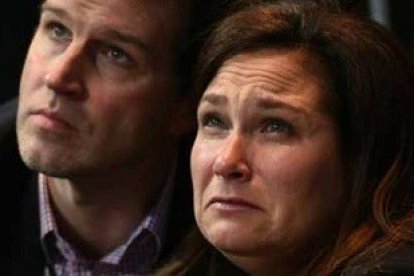 Los líderes abortistas como Ilyse Hogue están devastados tras la derrota de Clinton. Esta imagen lo dice todo