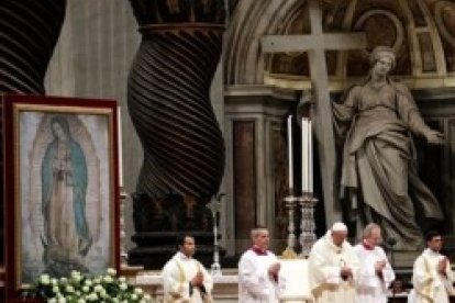 Misa de la Virgen de Guadalupe en Roma, presidida por el Papa Francisco
