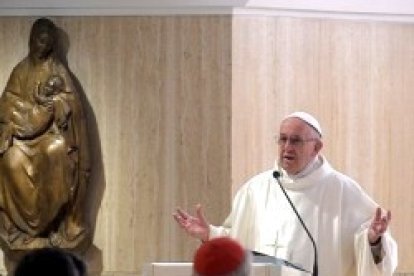 Francisco habló este lunes sobre el consuelo de Dios