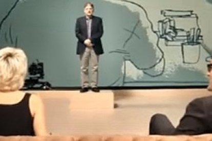 Ricardo Moreno, ante Risto Mejide y Eva Hache: toda una lección de sentido común y experiencia docente.