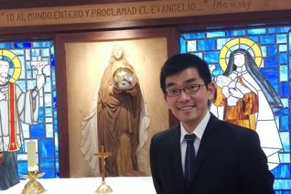 Masahiro Yuki es japonés pero se forma como seminarista en España y volverá a su país ya para evangelizar a los japoneses