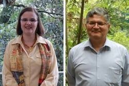 Carroll Rios de Rodríguezy Moris Polanco, del Instituto Fe y Libertad