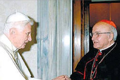 El Cardenal Estepa con el Papa Benedicto XVI
