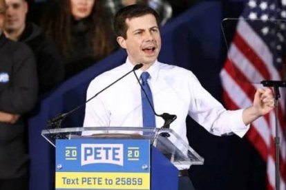 Pete Buttiegieg se ha postulado como candidato para las primarias del Partido Demócrata en Estados Unidos