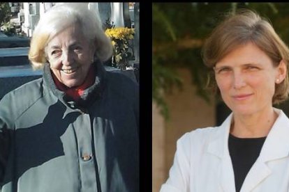 A la izquierda, la cristalógrafa Sagrario Martínez Carrera - a la derecha, la bioquímica María Iraburu
