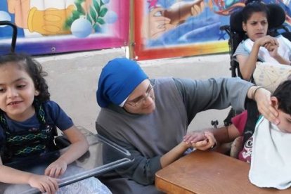 Las religiosas viven entregadas en el cuidado de estos pequeños niños de Belén y alrededores