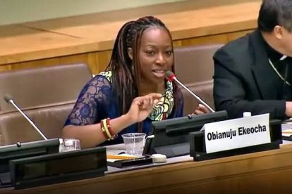 Obianuju Ekeocha defiende a las mujeres africanas de los ataques de las organizaciones mundialistas a sus convicciones, sus valores y su misma salud e integridad física.