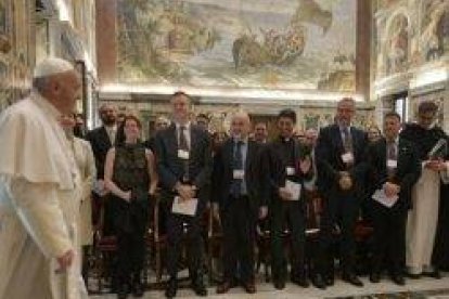 Francisco se dirigió a los miembros del congreso Bien Común en la Era Digital, avisando de los peligros de la tecnología sin reflexión ética