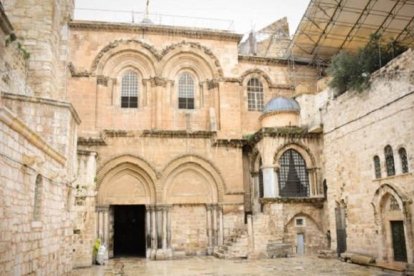 El Santo Sepulcro, vacío y sin peregrinos debido a la pandemia del coronavirus