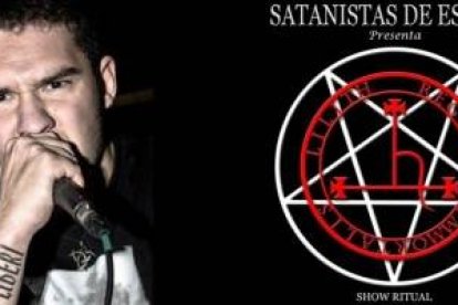 Miguel Pastor, presidente de la Asociación de Satanistas, en una actividad musical intensa