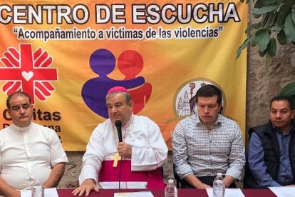 El obispo Garfias, de Morelia, Michoacán, presenta un centro de escucha en 2017... sirven para reducir la violencia y sus traumas