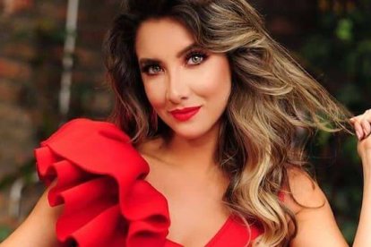 La modelo Daniela Álvarez, Miss Colombia -aquí en una foto profesional de hace unos años- es hoy un ejemplo de ánimo, fe y superación