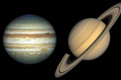 Júpiter y Saturno, dos planetas colosales, juntos parecen ser uno sólo... ¿fue esto, y su simbología, lo que llamó la atención de los Magos de Oriente?