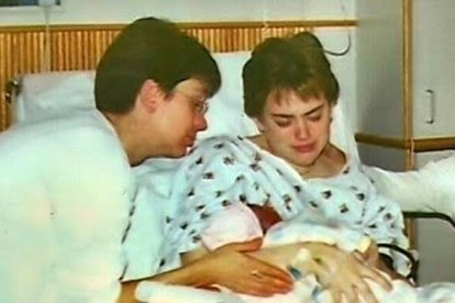 Megan pudo tener entre sus brazos a su primera hija, por cuya vida había luchado tanto. Pero nació muerta.