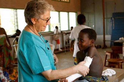 Julia Aguiar lleva más de 40 años como misionera en África