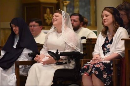 Alicia Pousson, el día que se convirtió en virgen consagrada