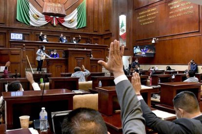 Una votación en el Congreso de Aguascalientes.