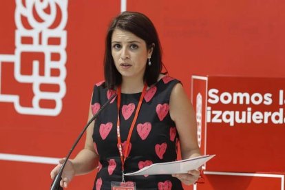 Adriana Lastra es la portavoz del grupo parlamentario socialista en el Congreso