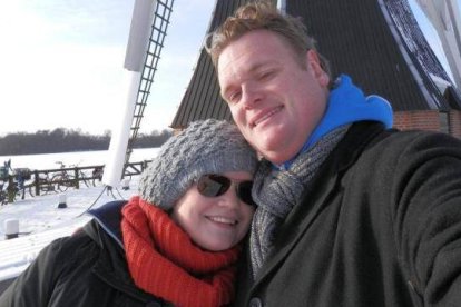 Mark de Vries con Kitty, su mujer.