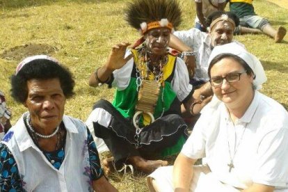 La hermana misionera Chiara Colombo reside en Papúa Nueva Guinea desde 2016. Foto: Misioneras Hermanas de la Innmaculada (Mdpime.org).