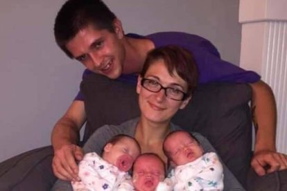 La decisión de Janey y la fidelidad de Justin, su novio, hicieron que una vida fuese posible para los trillizos que hoy están felices con sus padres.