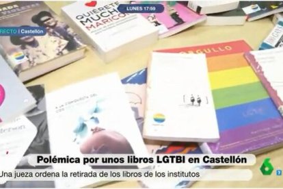 Los libros habían sido repartidos en institutos de la ciudad de Castellón