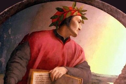 Una recreación artística de Dante, genial poeta cristiano